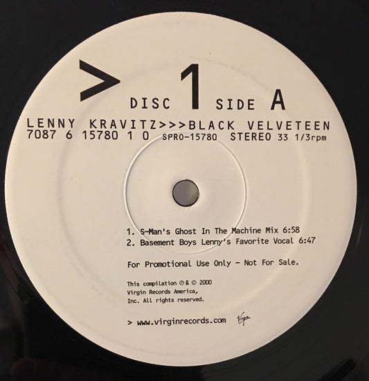 Lenny Kravitz - Black Velveteen vinyl record, 2x12" (Mint (M)) | Lulo Records