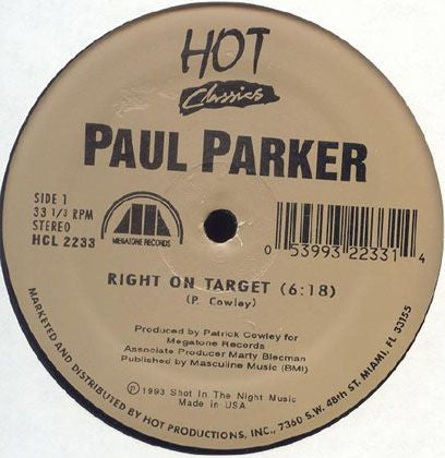 Paul Parker : Right On Target / One Look Was Enough (12")