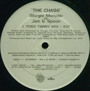 Giorgio Moroder vs. Jam & Spoon : The Chase (2x12", Ltd)