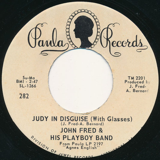 John Fred & His Playboy Band : Judy In Disguise (With Glasses) (7", Single)