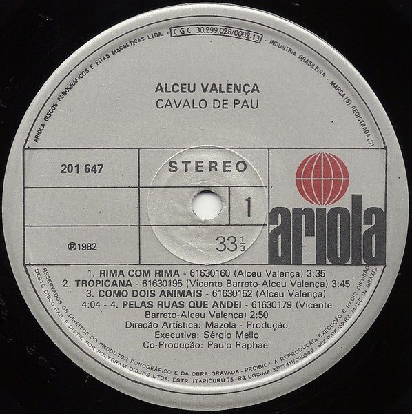 Alceu Valença : Cavalo De Pau (LP, Album)