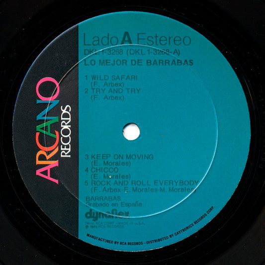 Barrabas - Lo Mejor De Barrabas vinyl record, LP (Near Mint (NM or M-)) | Lulo Records