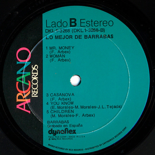 Barrabas : Lo Mejor De Barrabas (LP, Comp)