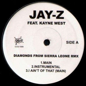 Jay-Z : Diamonds From Sierra Leone Remix / Back Then (12", Unofficial)