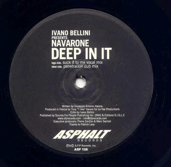 Ivano Bellini Presents Navarone : Deep In It (12")