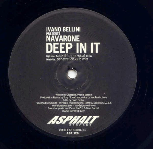 Ivano Bellini Presents Navarone : Deep In It (12")