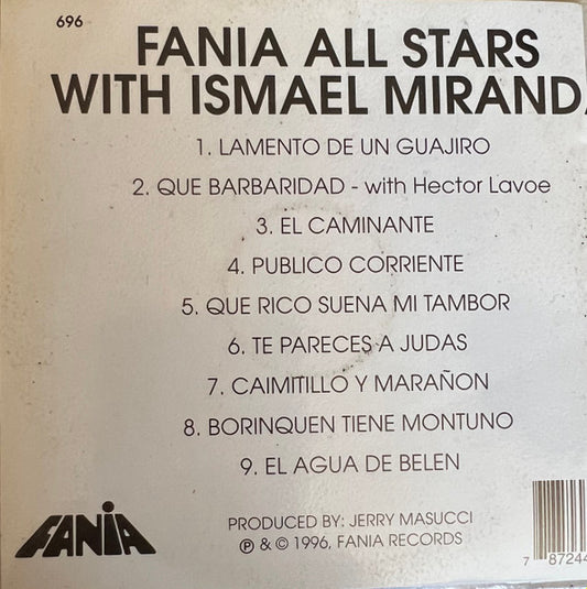 Fania All Stars, Ismael Miranda - Fania All Stars With Ismael Miranda vinyl record, CD (Near Mint (NM or M-)) | Lulo Records