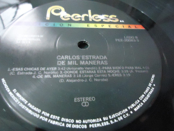 Carlos Estrada (10) : De Mil Maneras (LP, Album)