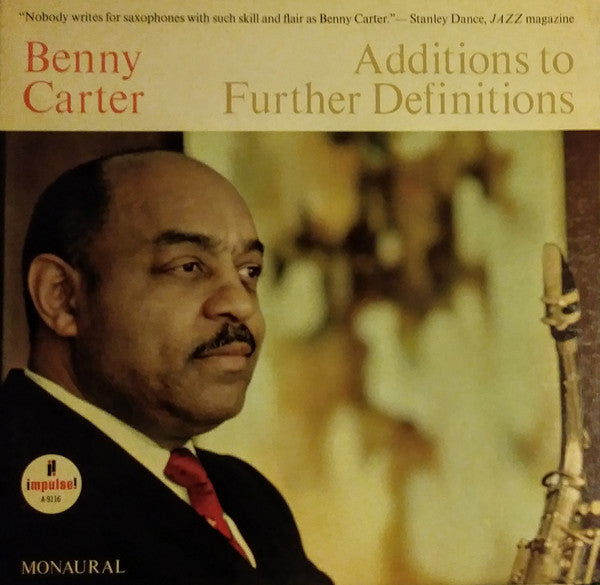 Benny Carter : Additions To Further Definitions (LP, Album, Mono)