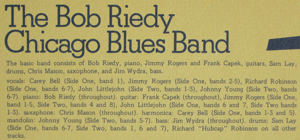 The Bob Riedy Chicago Blues Band : Lake Michigan Ain't No River (LP, Album)