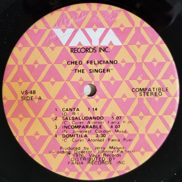 Cheo Feliciano : The Singer (LP, Album)