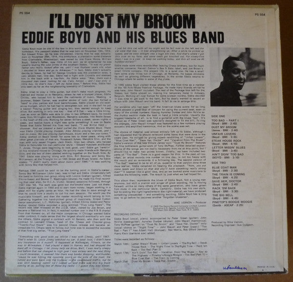 Eddie Boyd And His Blues Band Featuring Peter Green (2) : I'll Dust My Broom (LP)