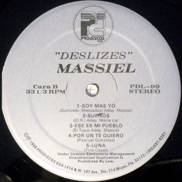 Massiel : Deslizes (LP, Album)