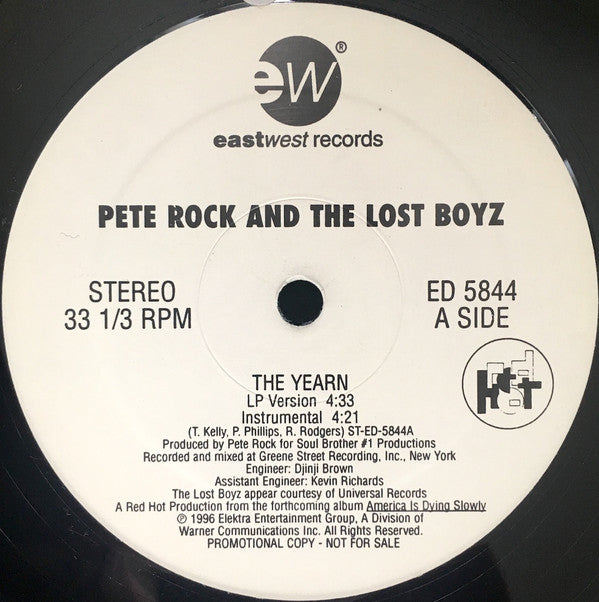 Pete Rock And Lost Boyz : The Yearn (12", Promo)