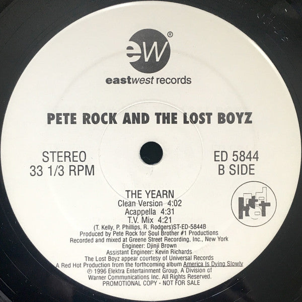 Pete Rock And Lost Boyz : The Yearn (12", Promo)