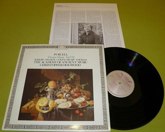 Henry Purcell - Emma Kirkby • Judith Nelson • Rogers Covey-Crump • David Thomas (9), The Academy Of Ancient Music, Christopher Hogwood : Theatre Music Vol. VII (LP)