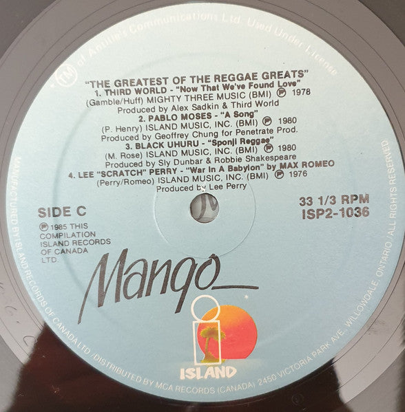 Various : The Greatest Of The Reggae Greats (2xLP, Smplr)