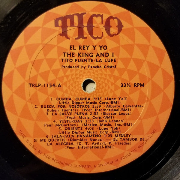 Tito Puente Y La Lupe : The King And I / El Rey Y Yo (LP, Album, Mono)