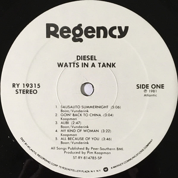 Diesel (5) : Watts In A Tank (LP, Album, SP )