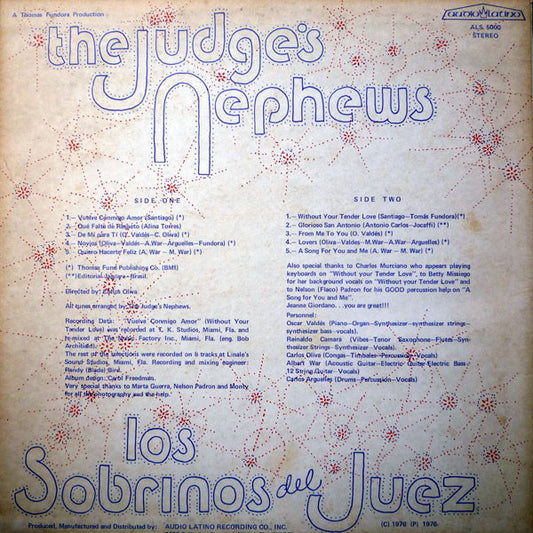 The Judge's Nephews - Los Sobrinos Del Juez vinyl record, LP (Very Good Plus (VG+)) | Lulo Records