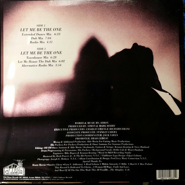 Simon Erani : Let Me Be The One (12")