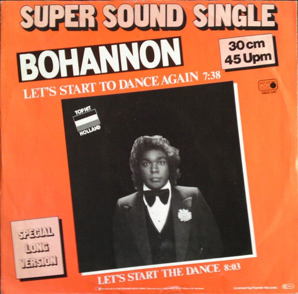 Hamilton Bohannon : Let's Start To Dance Again (Special Long Version) (12", Single)