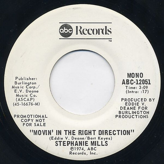Stephanie Mills : Movin' In The Right Direction (7", Promo)