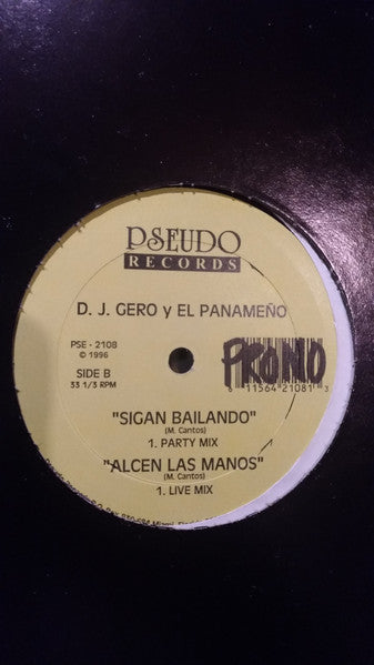 D.J. Gero Featuring El Panameno : A Moverlo / Sigan Bailando / Alcen Las Manos (12")