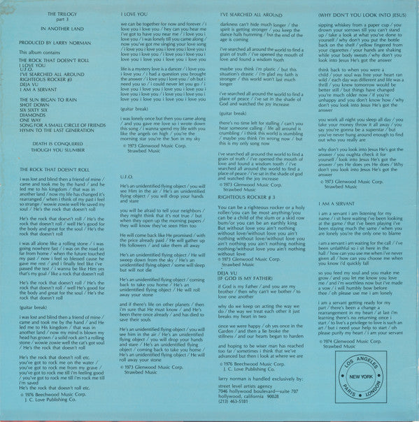 Larry Norman : In Another Land (LP, Album, Gat)