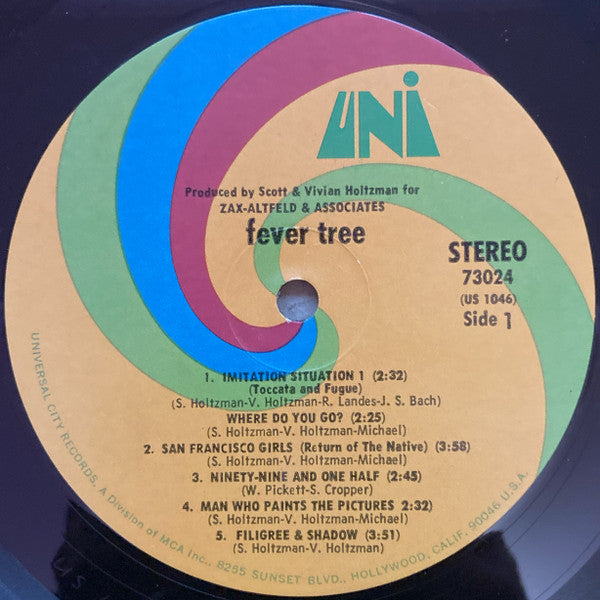 Fever Tree : Fever Tree (LP, Album, Pin)