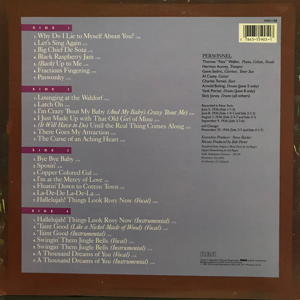 Fats Waller : The Complete Fats Waller Volume IV (2xLP, Comp)