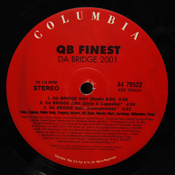 QB Finest : Da Bridge 2001 / Oochie Wally (12")