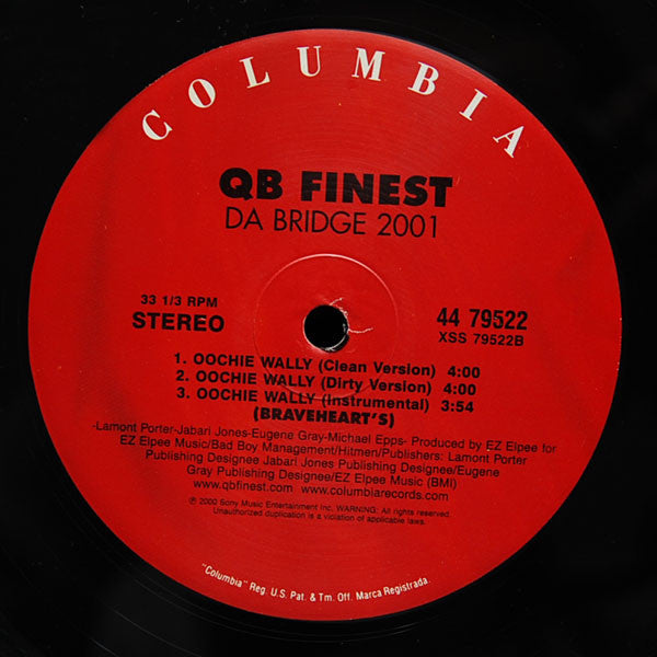 QB Finest : Da Bridge 2001 / Oochie Wally (12")