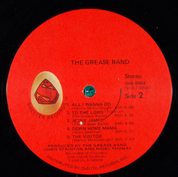 The Grease Band : The Grease Band (LP, Album, Win)