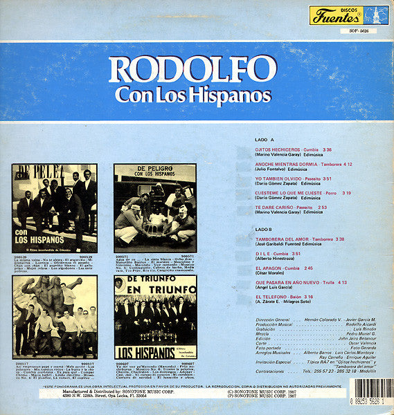 Rodolfo Aicardi Con Los Hispanos : Fuera De Concurso (LP, Album)