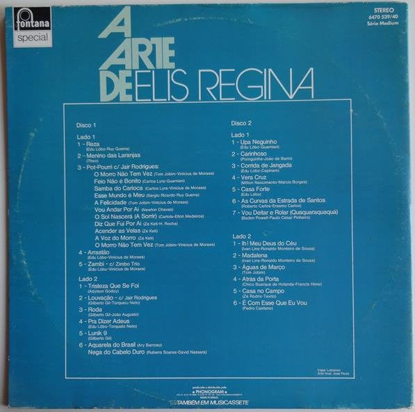 Elis Regina : A Arte De Elis Regina (2xLP, Comp, Gat)