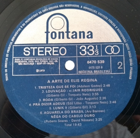 Elis Regina : A Arte De Elis Regina (2xLP, Comp, Gat)