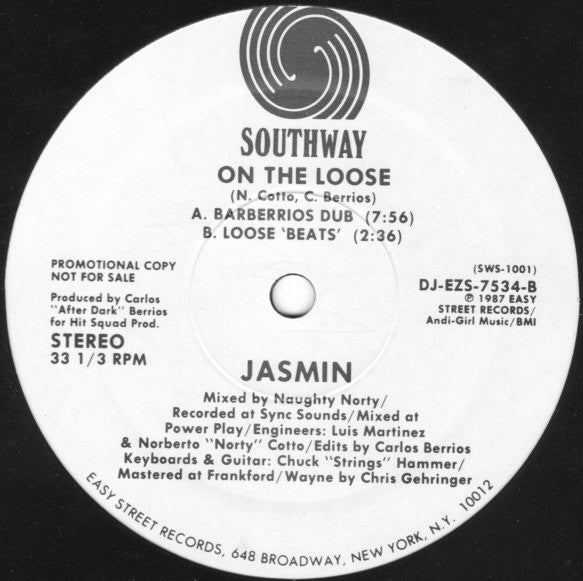 Jasmin (16) : On The Loose (12", Promo)