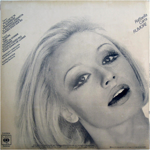Raffaella Carrà : Rumore (LP, Album)