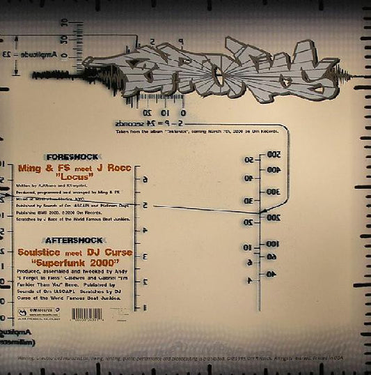 Ming & FS / Soulstice - Tektonics (Album Sampler) vinyl record, 12" (Very Good Plus (VG+)) | Lulo Records