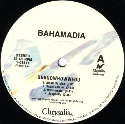 Bahamadia : Uknowhowwedu (You Know How We Do) (12")