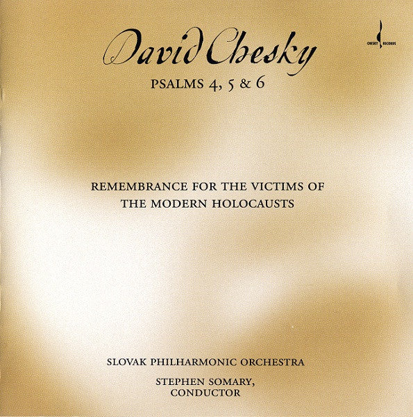 David Chesky / Slovak Philharmonic Orchestra, Stephen Somary : Psalms 4, 5 & 6 (CD, Album)