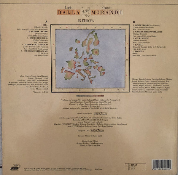 Lucio Dalla & Gianni Morandi : In Europa (LP)