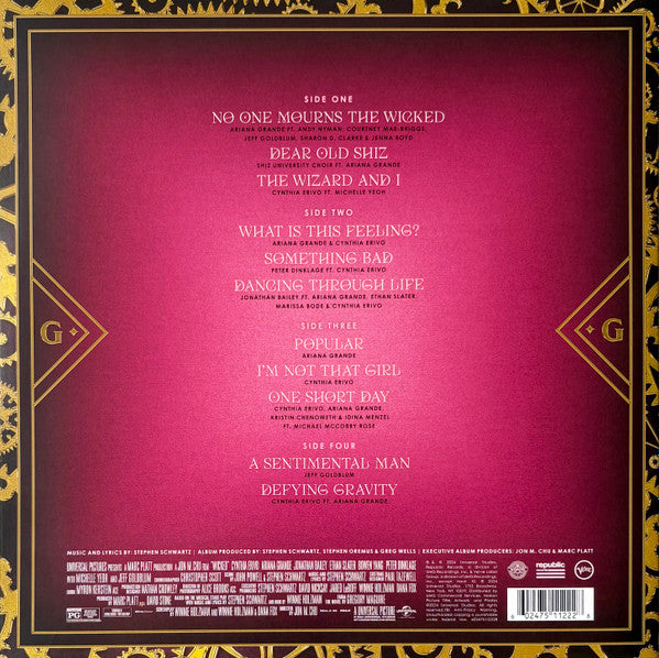 Stephen Schwartz : Wicked (The Soundtrack) (2xLP, Album, Pin)