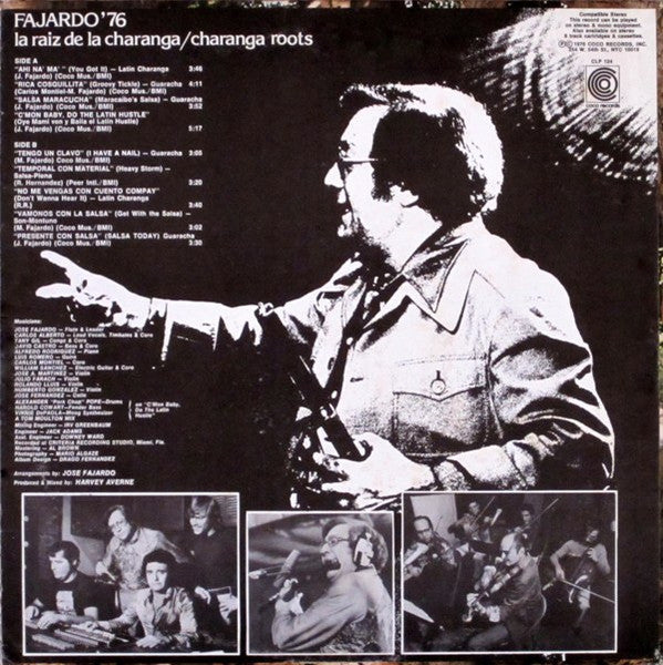 Jose A. Fajardo : La Raiz De La Charanga  - "Charanga Roots" (LP, Album)