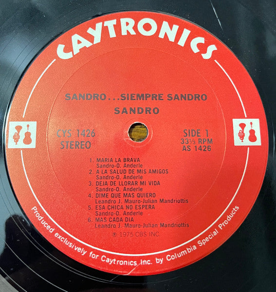 Sandro (25) : Sandro...Siempre Sandro (LP)