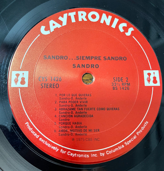 Sandro (25) : Sandro...Siempre Sandro (LP)