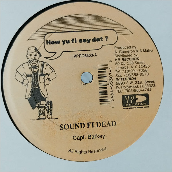 Captain Barkey / Glen Ricks : Sound Fi Dead / Lately (12")