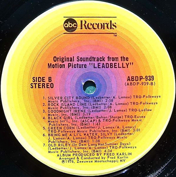 Fred Karlin : Leadbelly (LP, Pit)