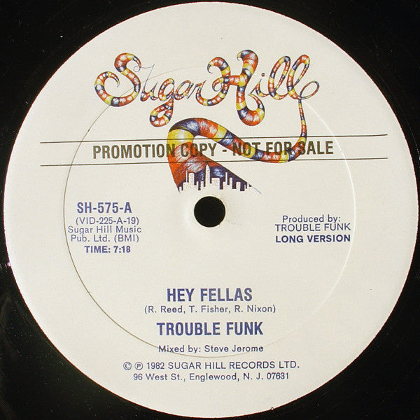 Trouble Funk : Hey Fellas (12", Promo)